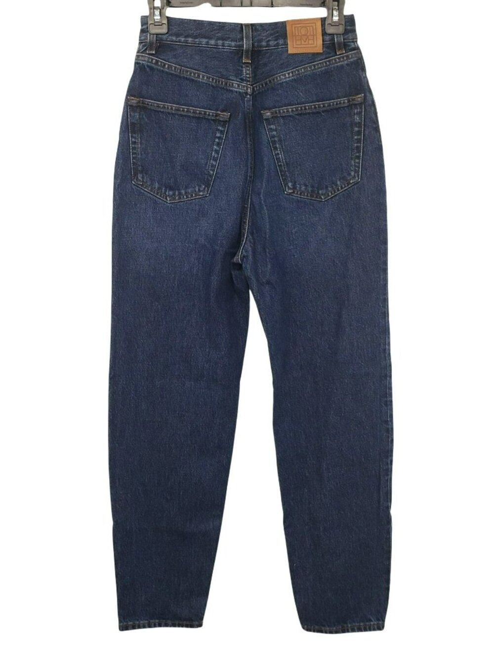 Toteme $360 Dark Wash Blue Tapered Leg Denim Jeans Womens 25 223-231-741 - Picture 4 of 14